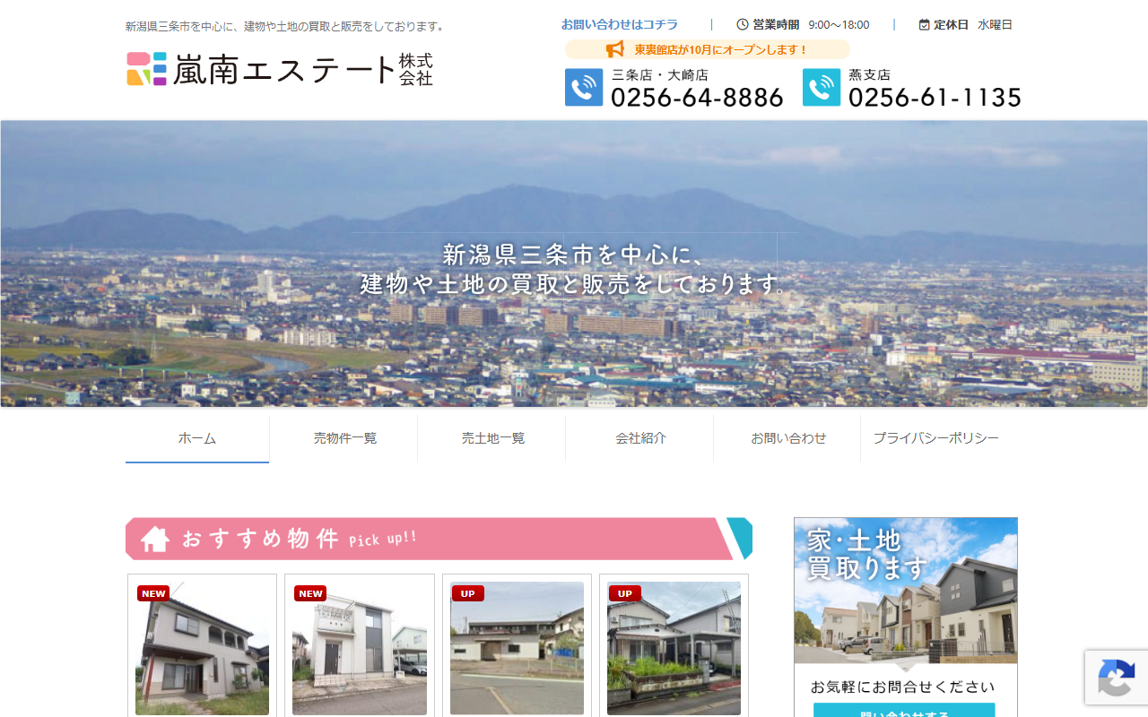 嵐南エステート株式会社 公式サイト